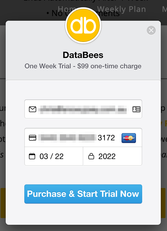 databees trial image