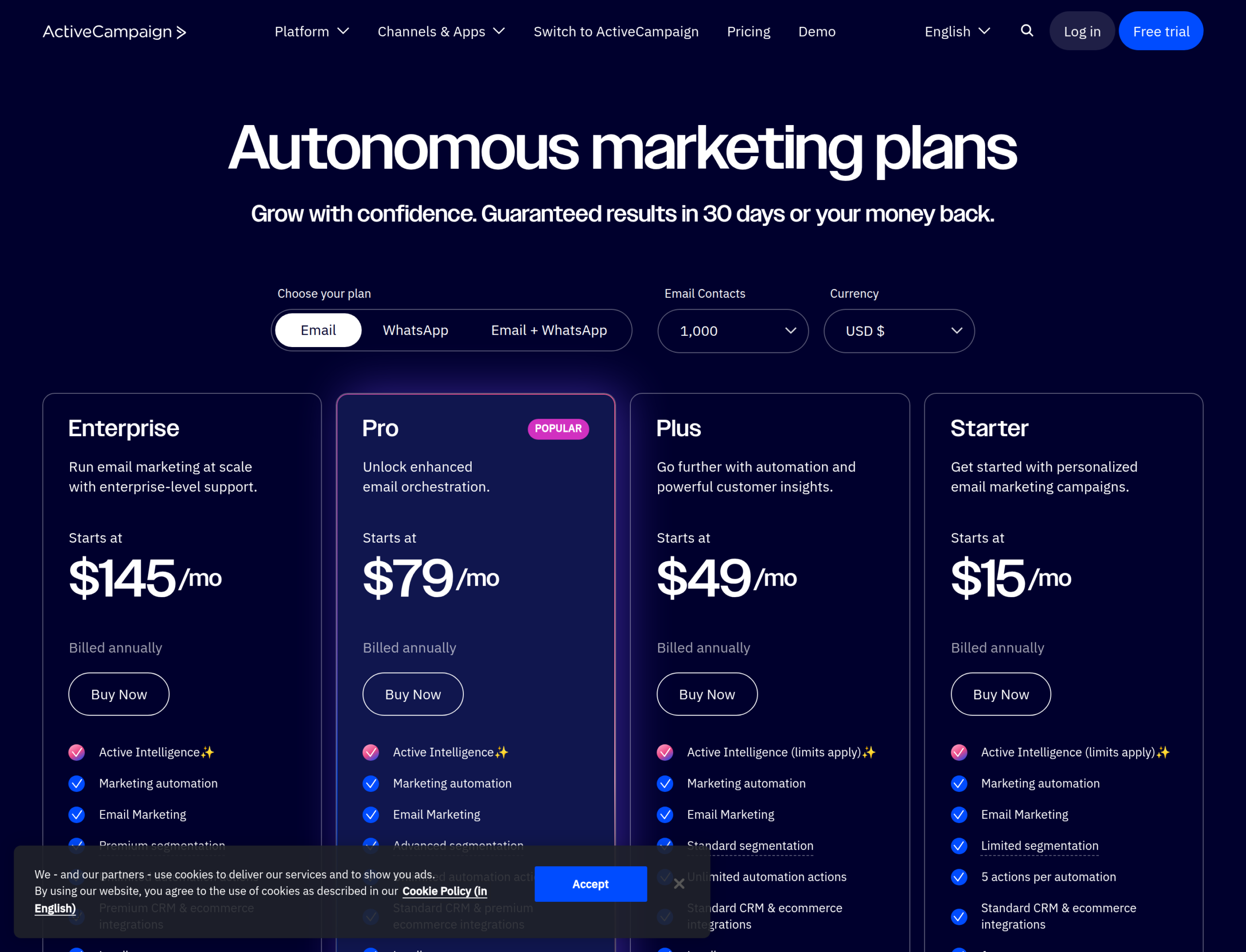 ActiveCampaign pricing ActiveCampaign pricing