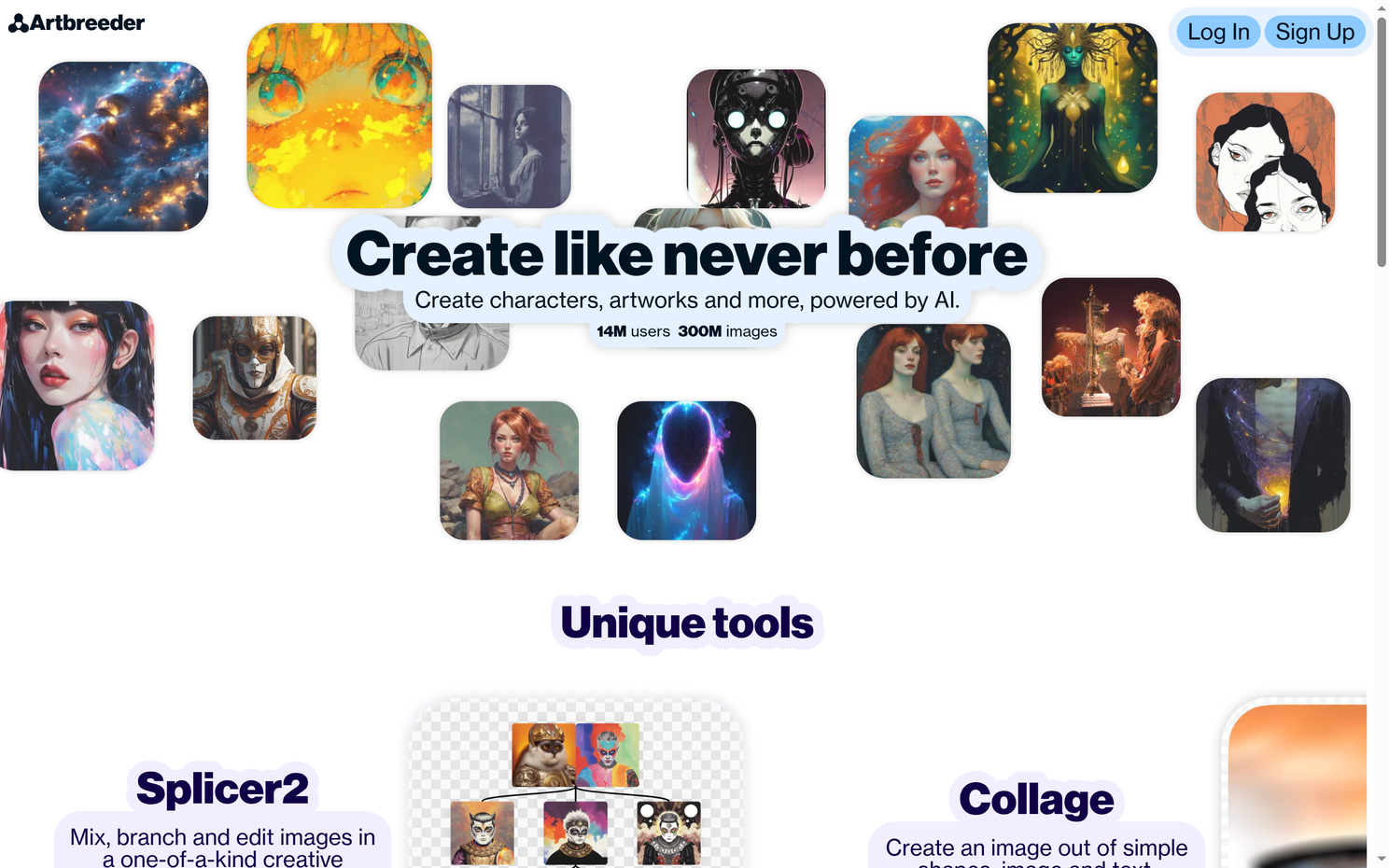 Artbreeder home