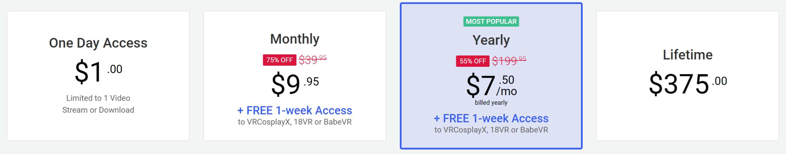 BaDoinkVR pricing