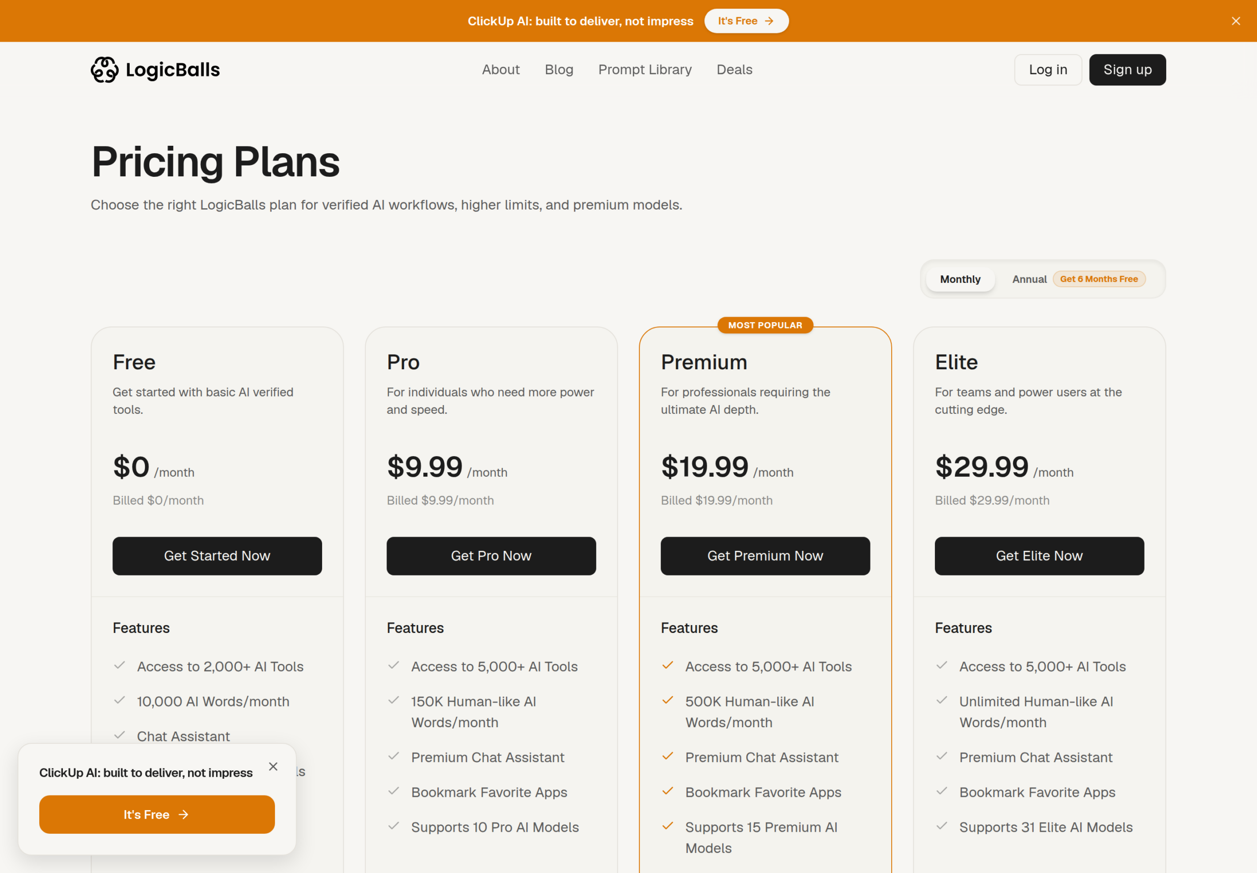 LogicBalls pricing