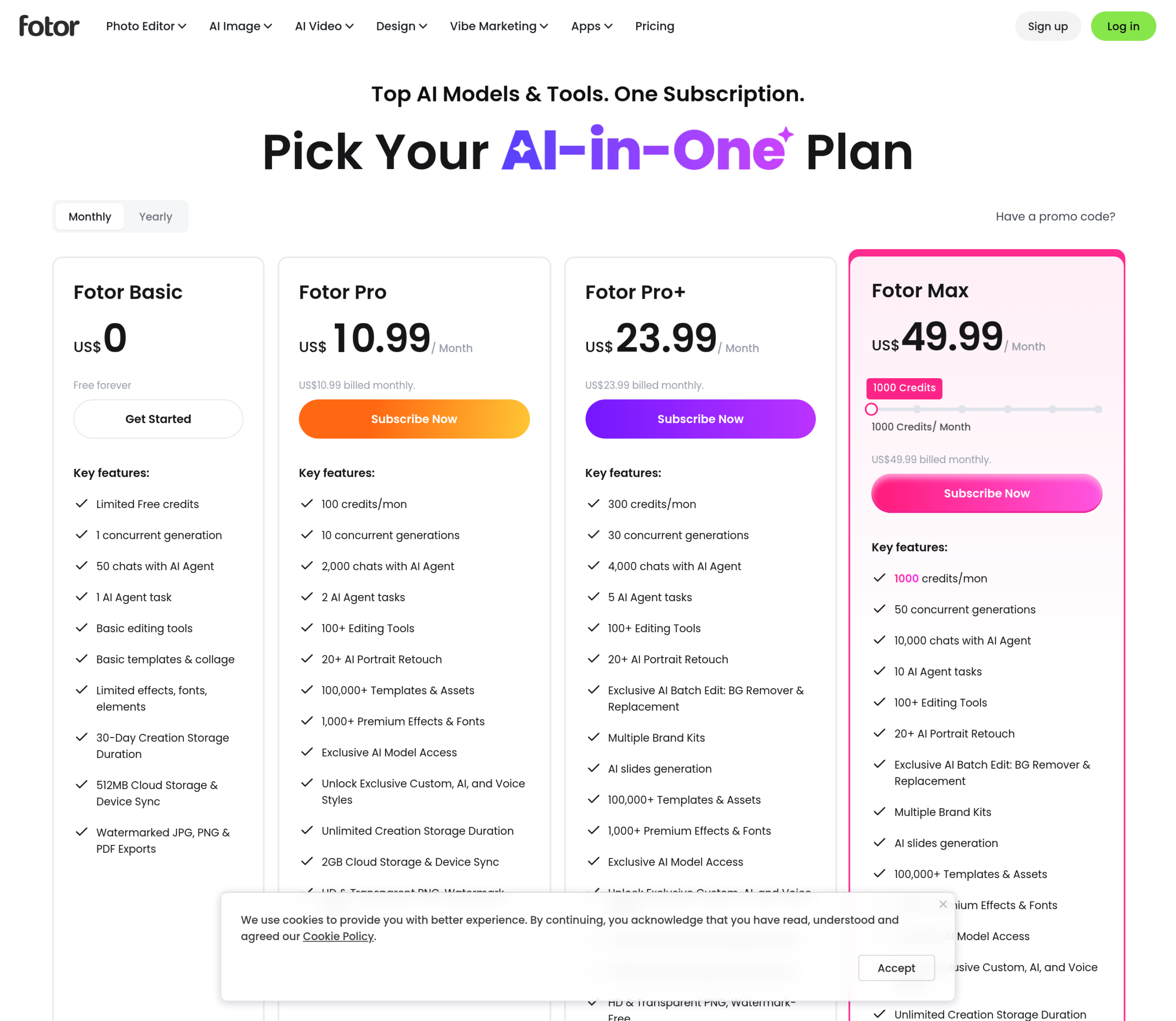 Fotor pricing Fotor pricing