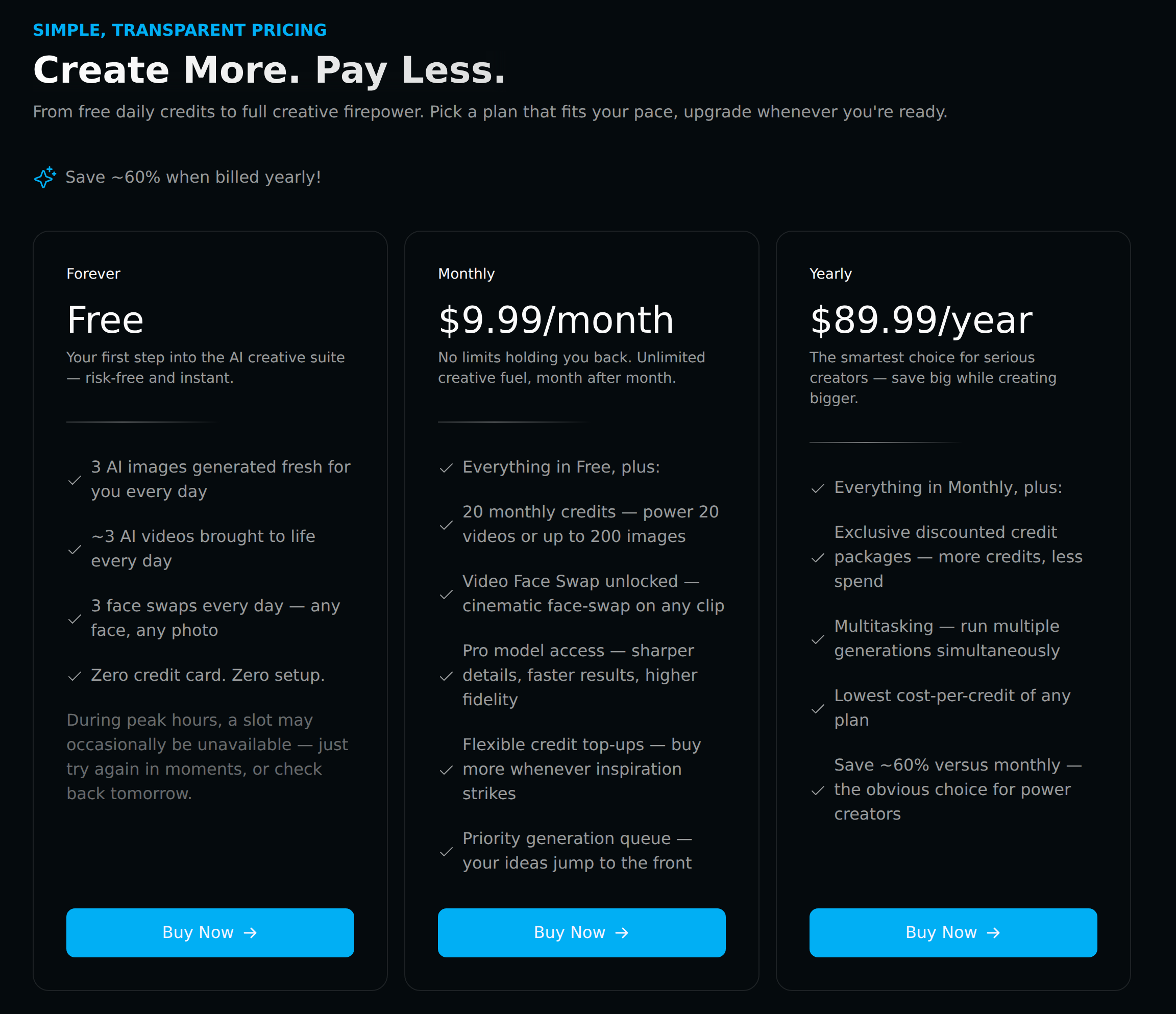 BestDeepfake AI pricing