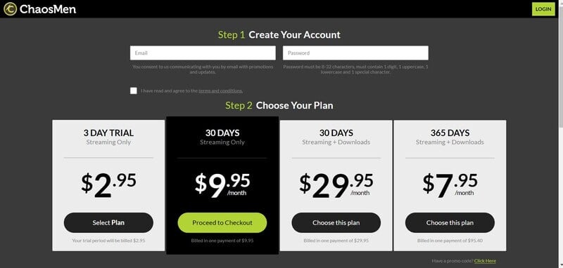 chaosmen-pricing