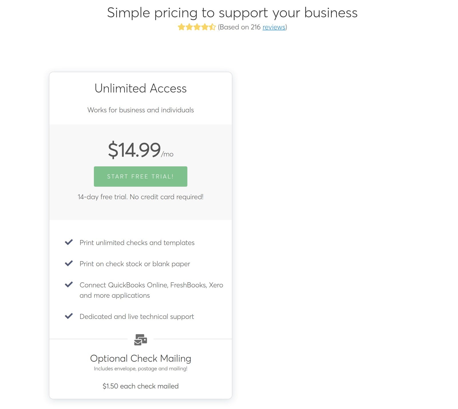 Checkeeper pricing