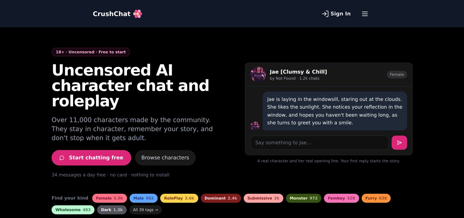 CrushChat home CrushChat home