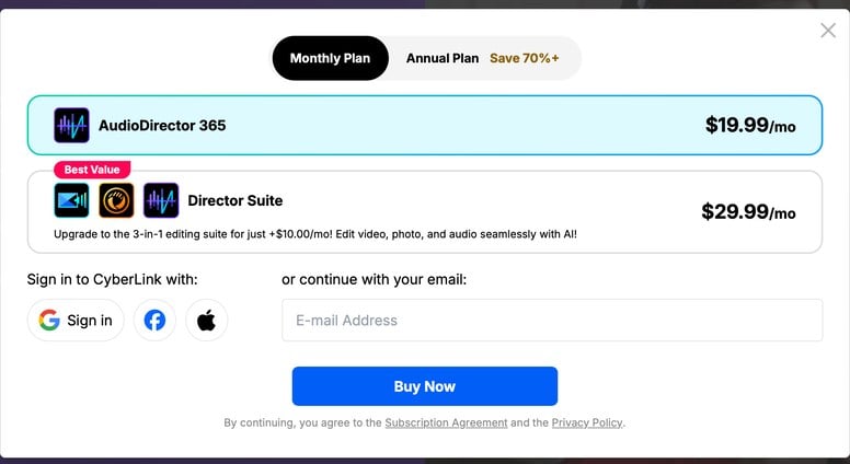 Cyberlink AudioDirector 365