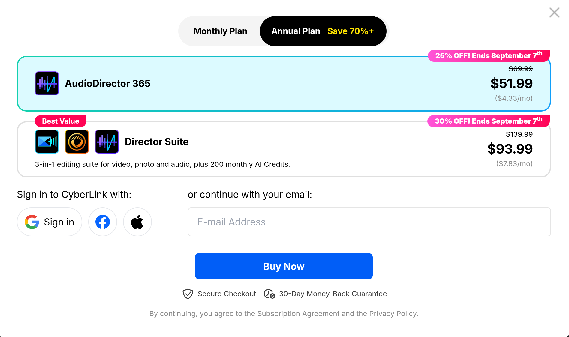 Cyberlink AudioDirector 365