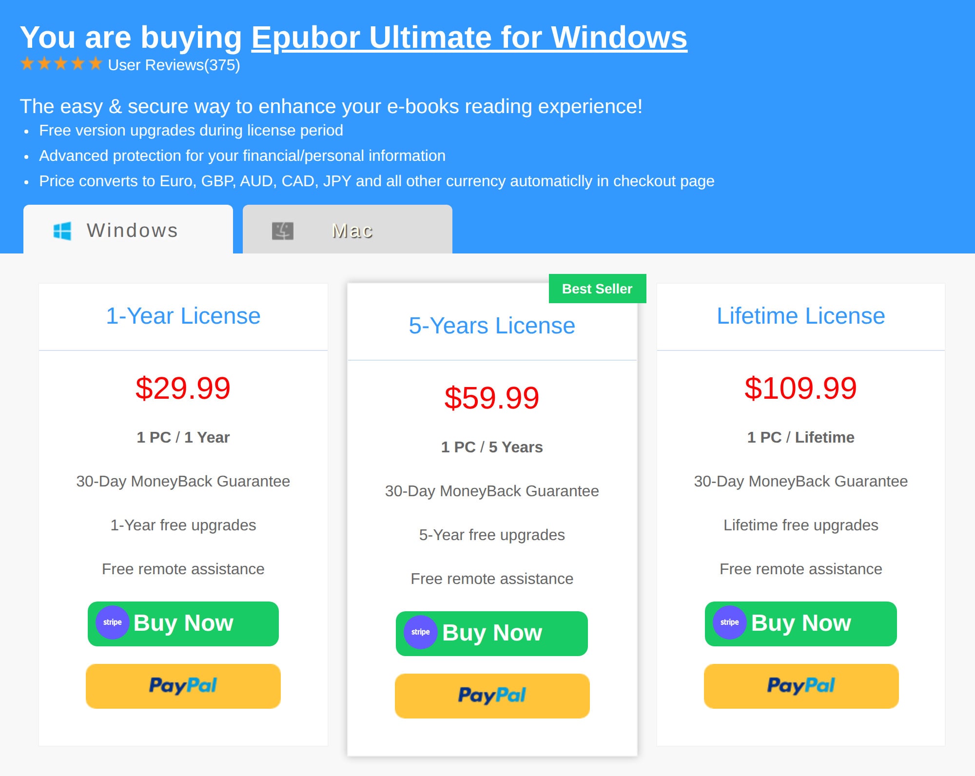 Epubor Ultimate pricing Epubor Ultimate pricing