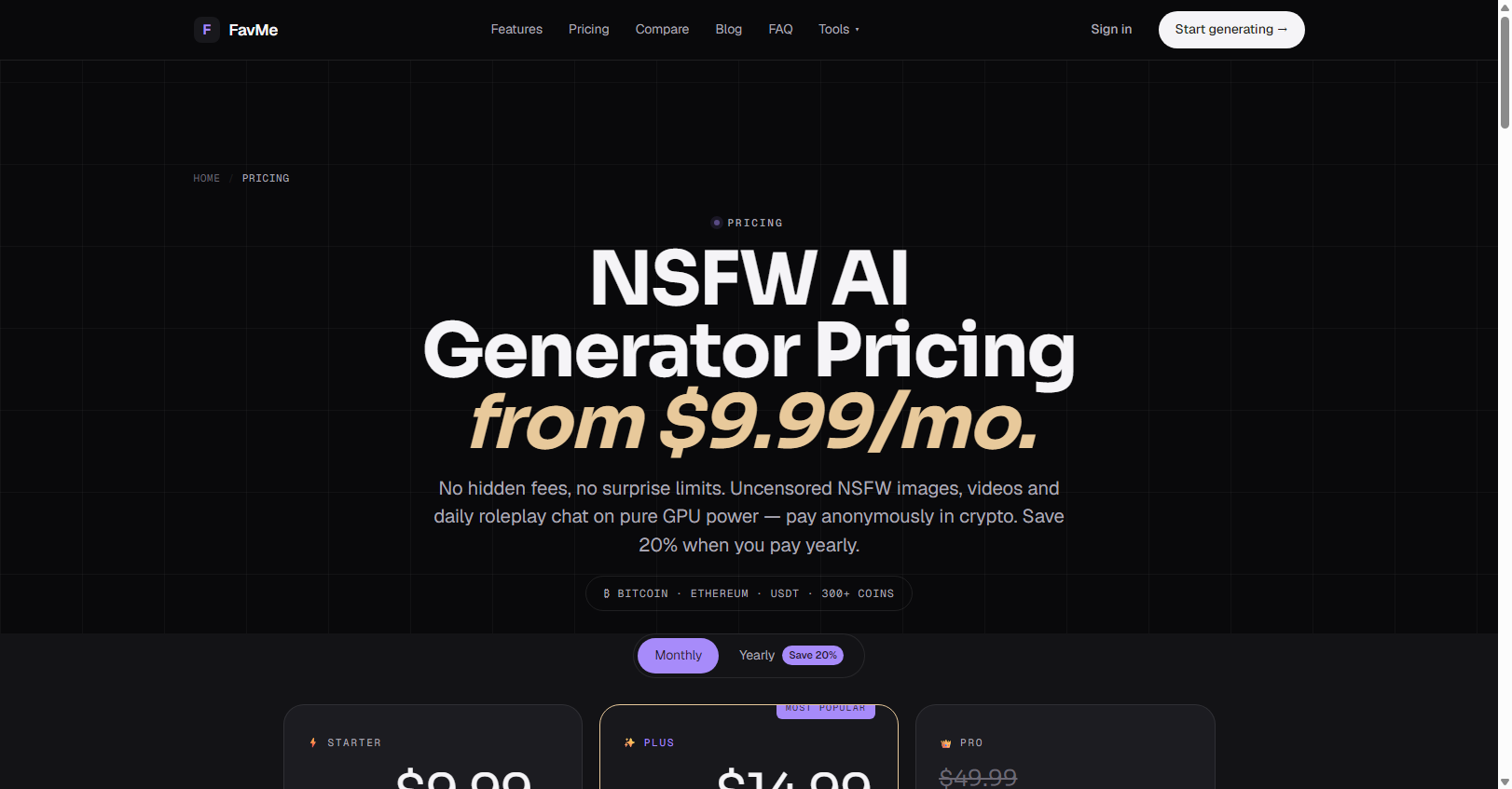 FavMe pricing