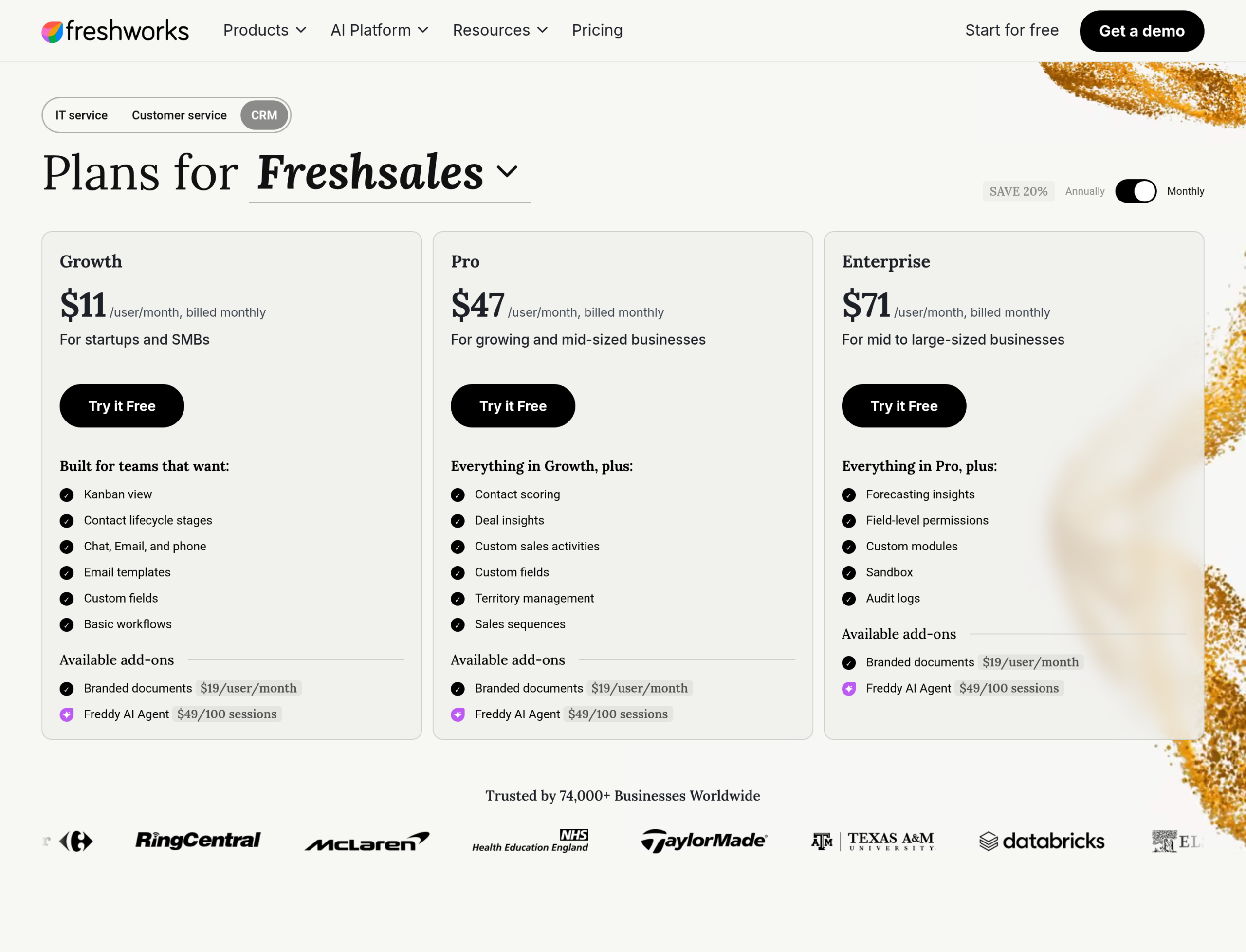 Freshsales pricing Freshsales pricing