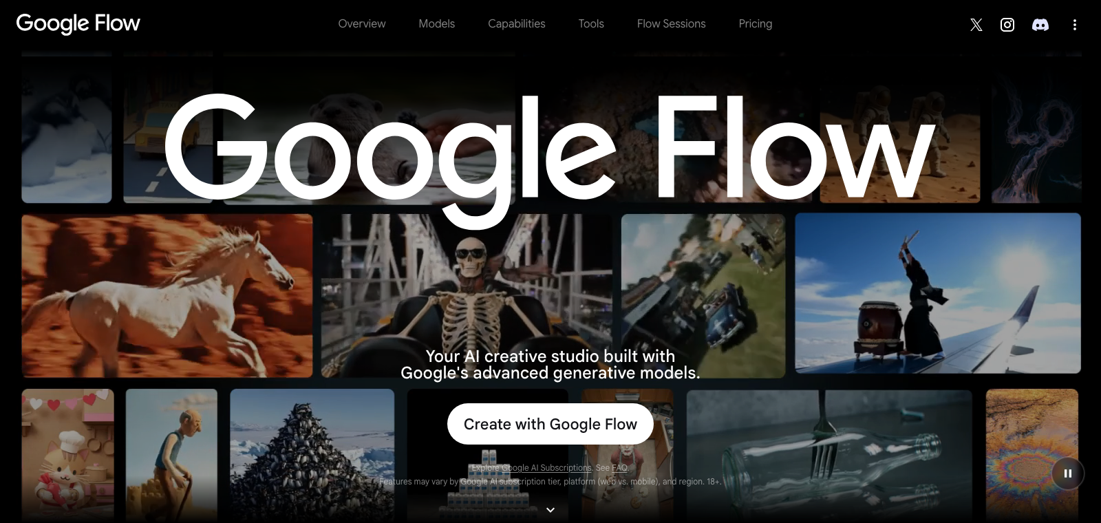 Google Flow home