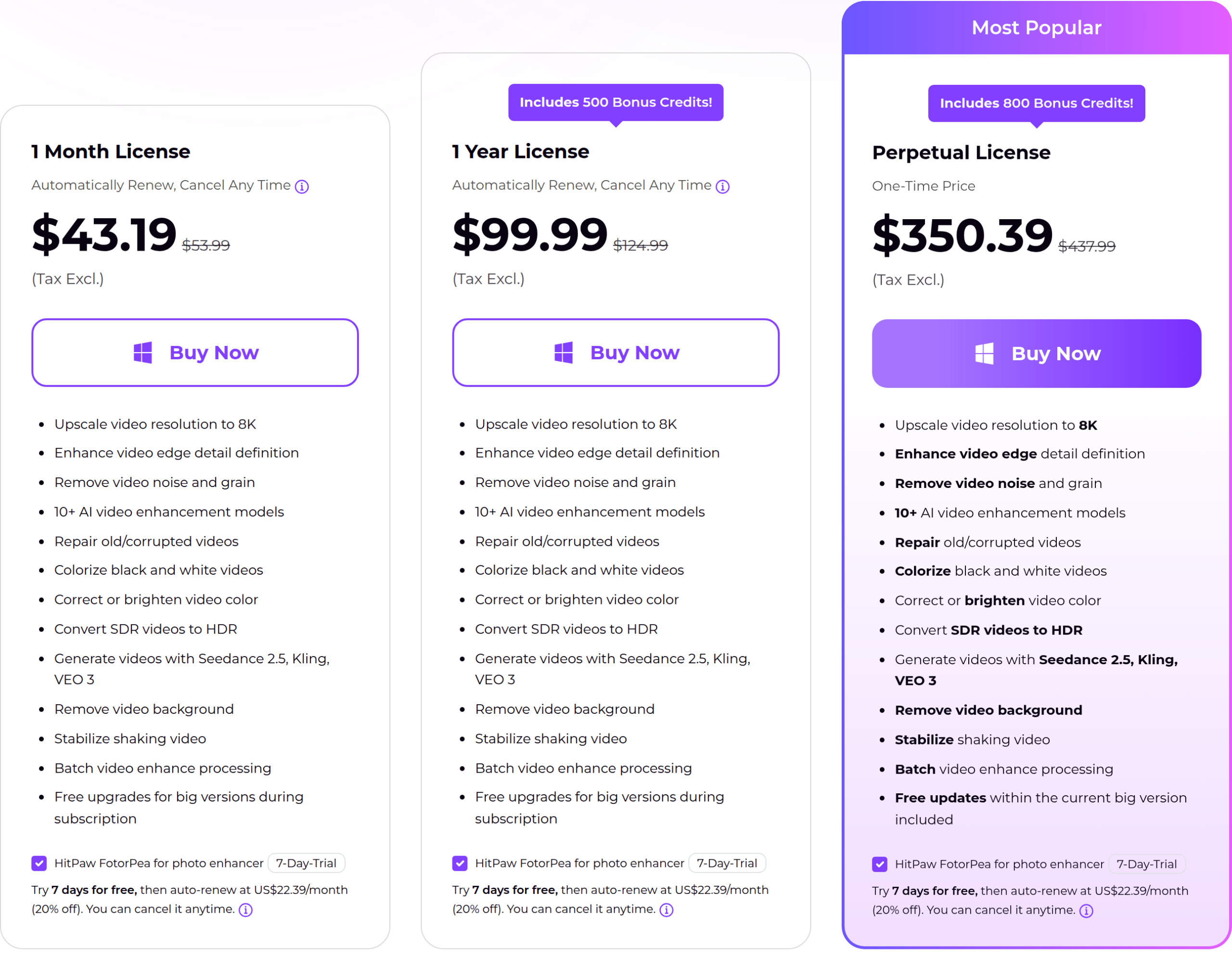 HitPaw VikPea pricing