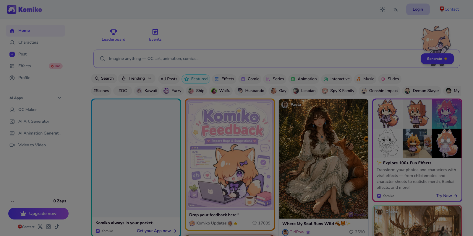 Komiko home