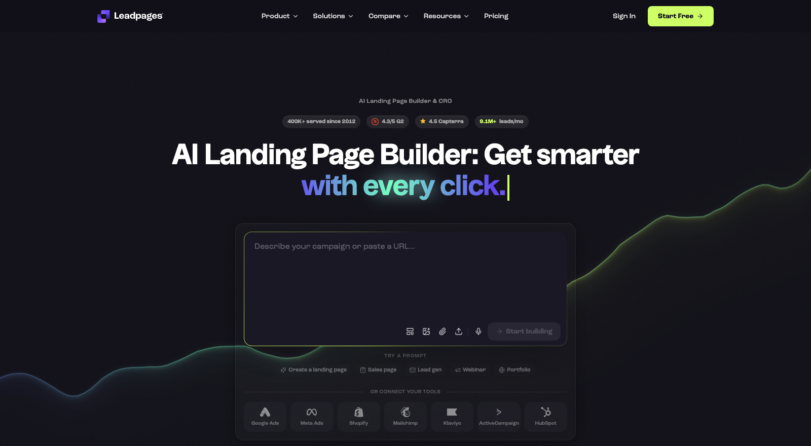 Leadpages home