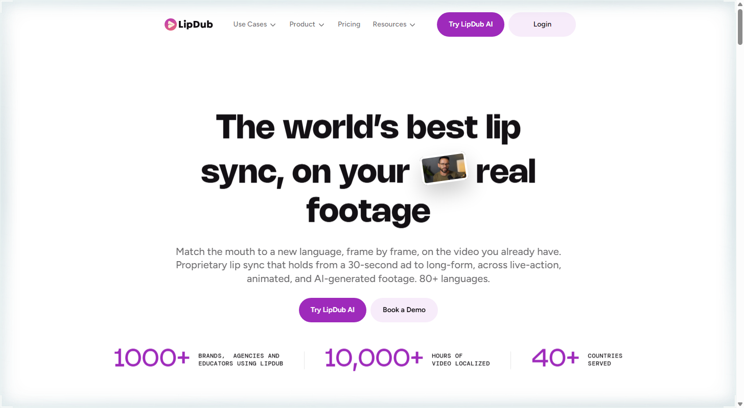LipDub AI home