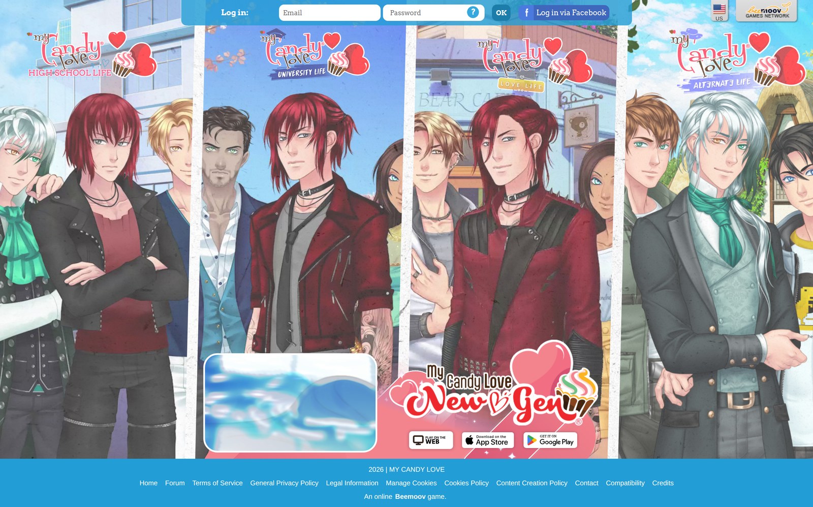 My Candy Love homepage My Candy Love homepage