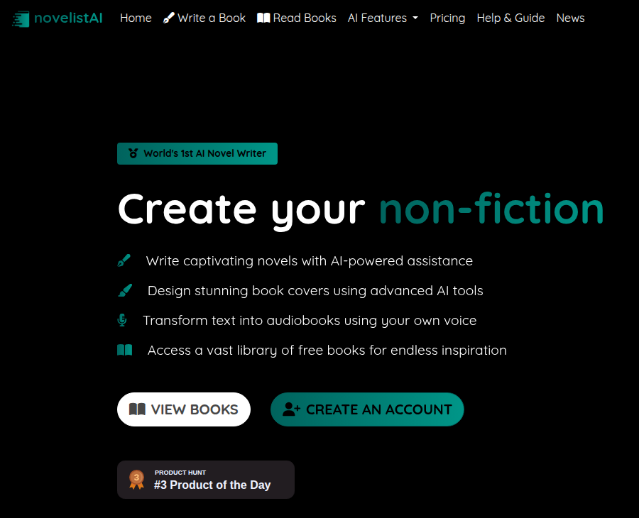 Novelist AI home