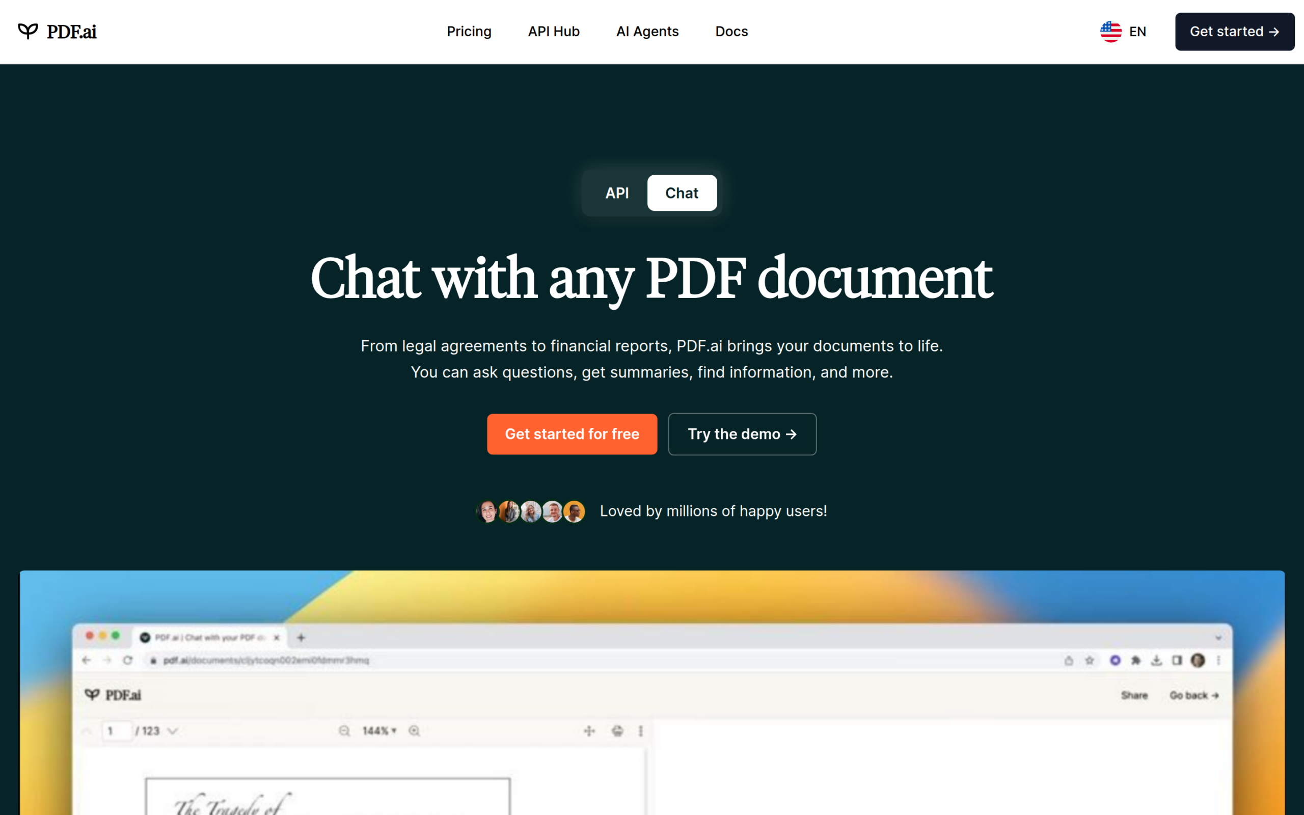 PDF AI home