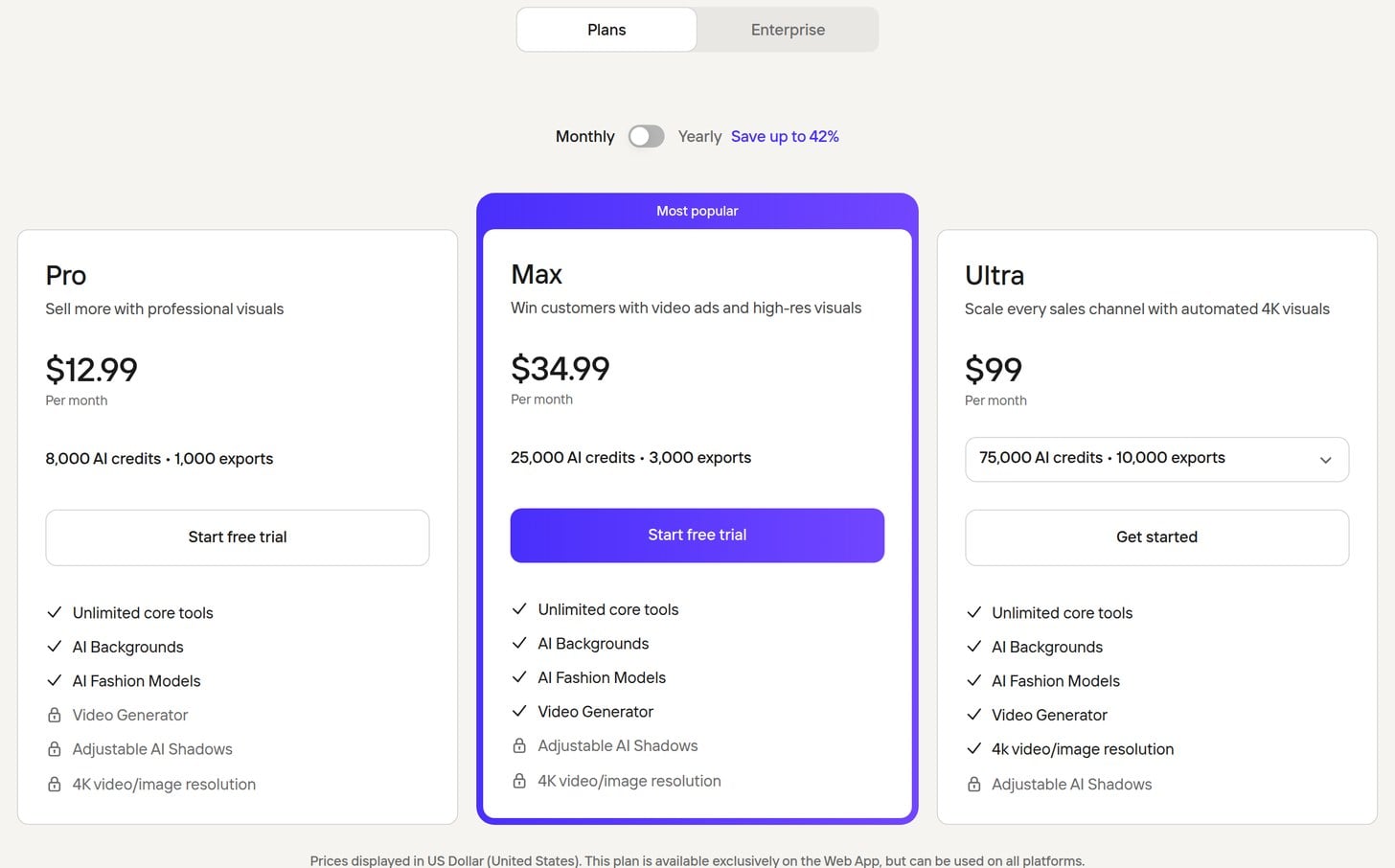 Photoroom pricing