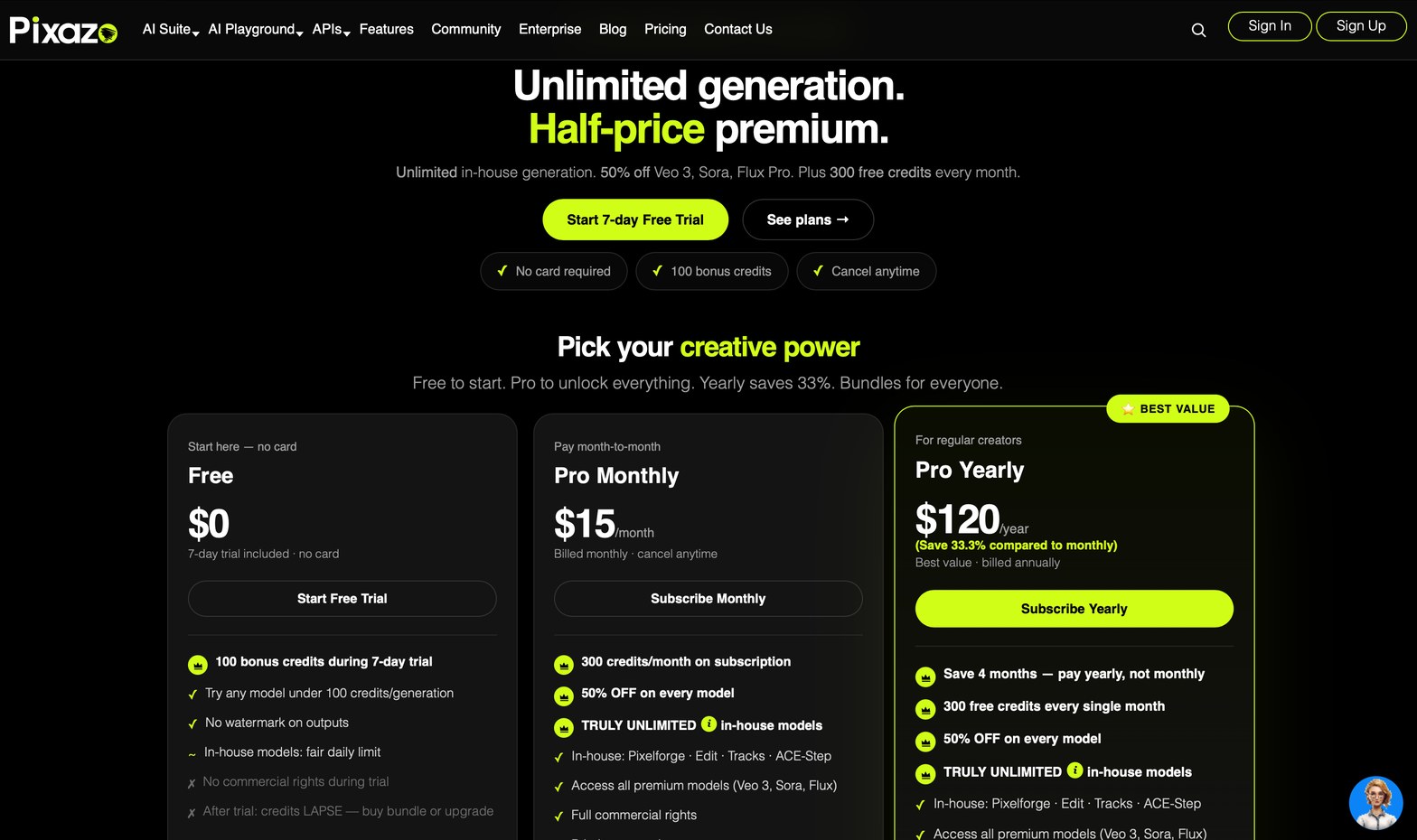 Pixazo pricing