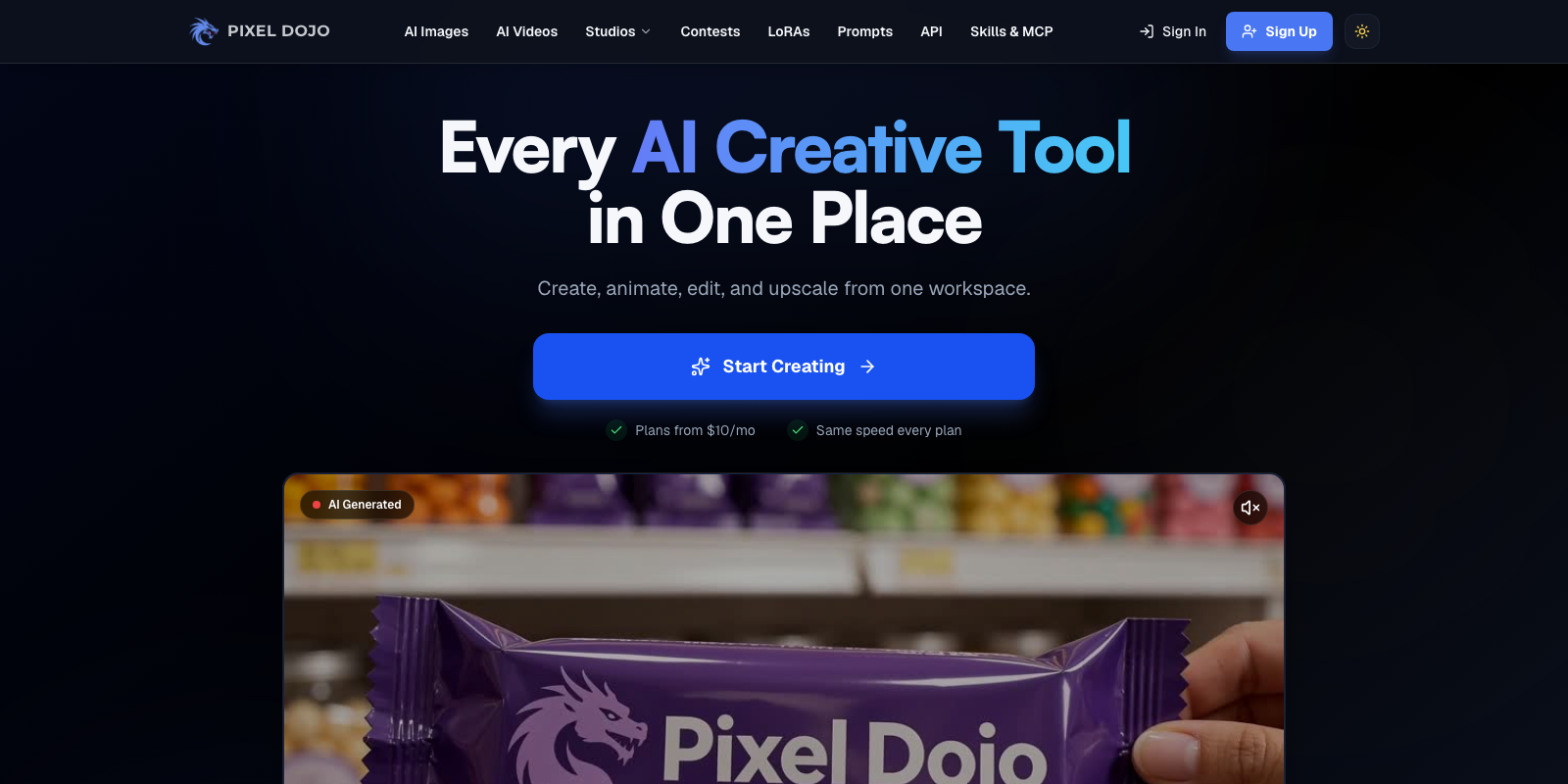 PixelDojo home