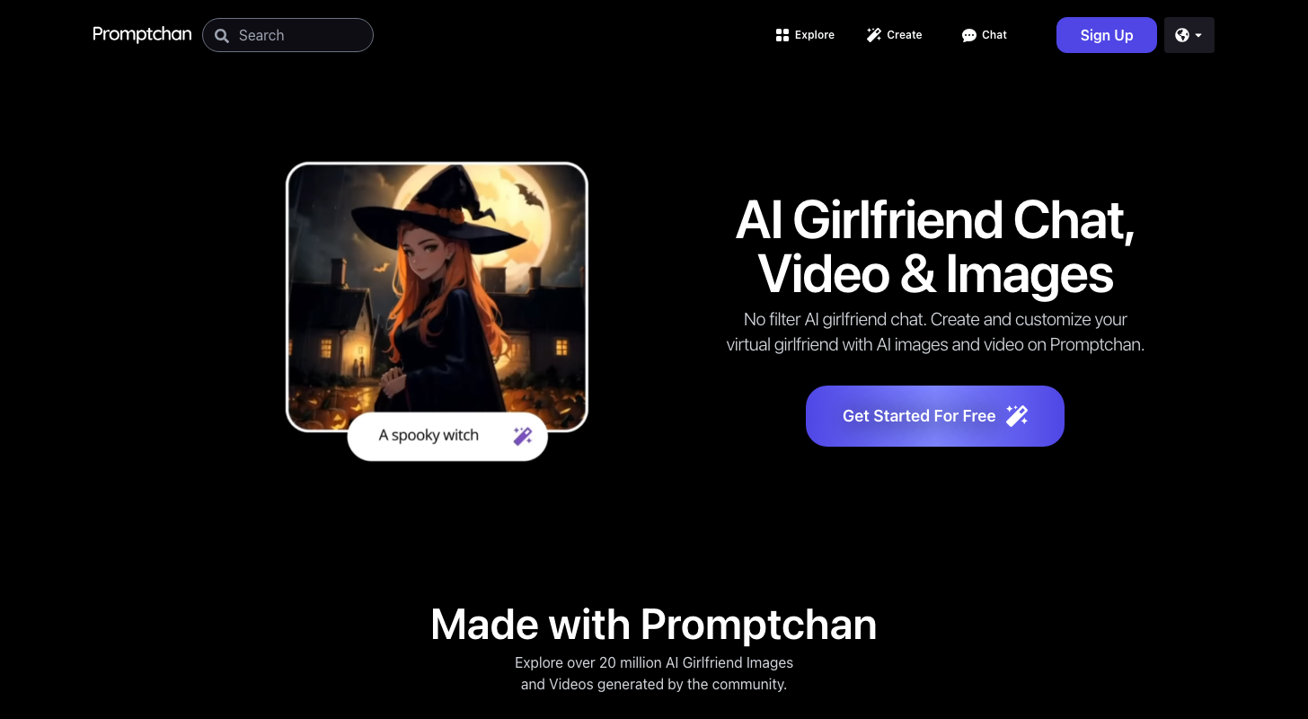 Promptchan home