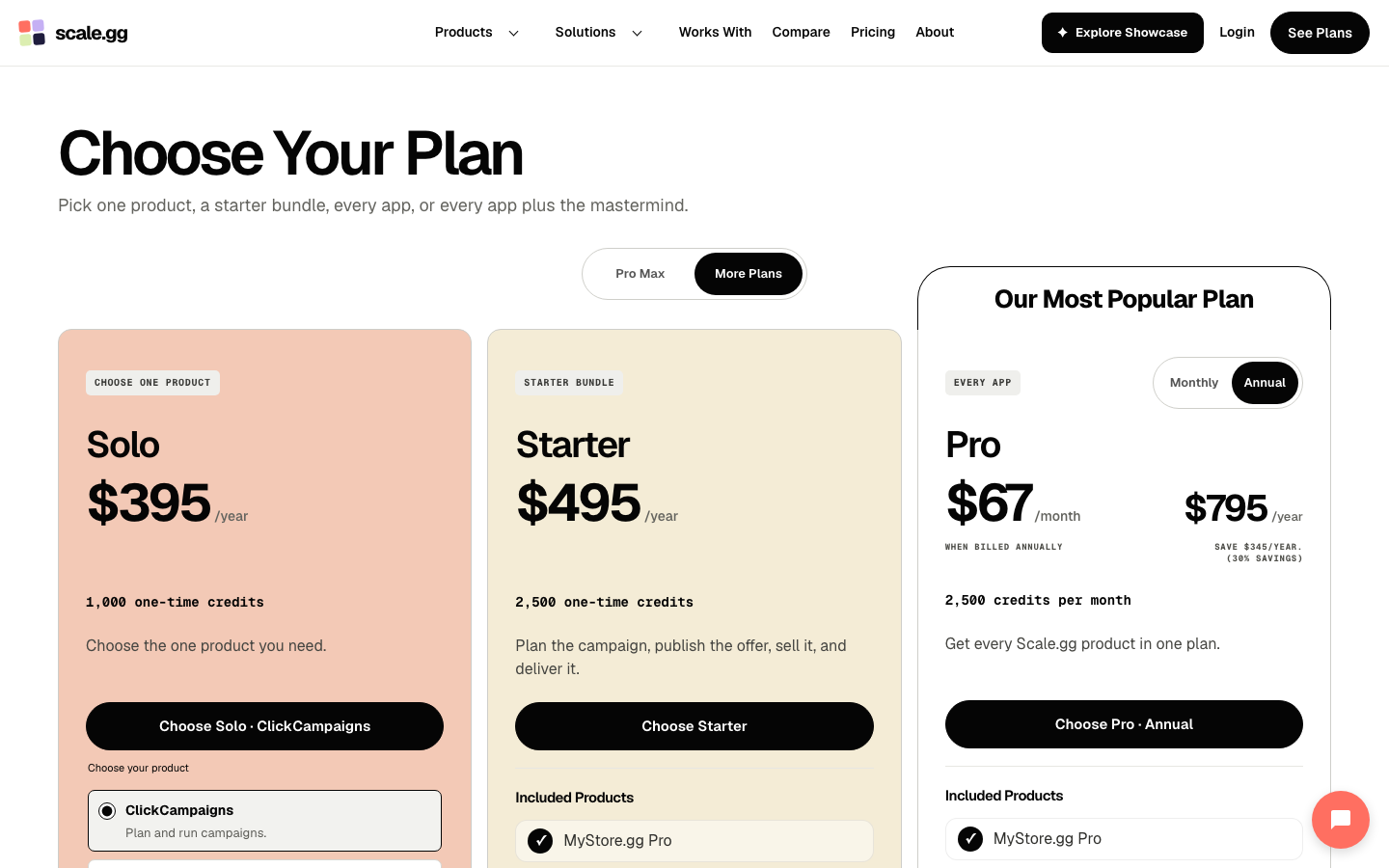 Scale.gg PageBuilder pricing Scale.gg PageBuilder pricing