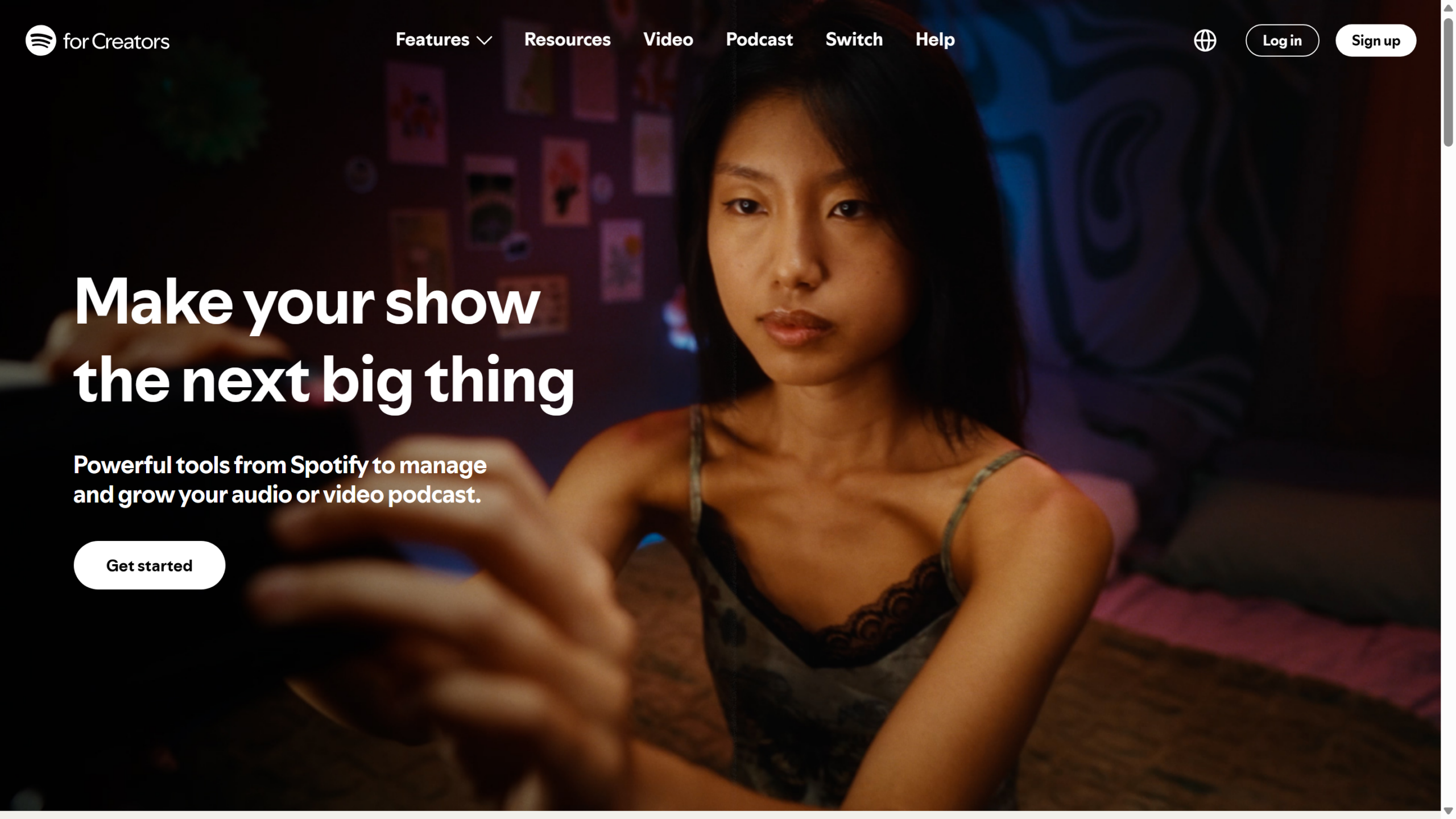 Spotify for Creators home