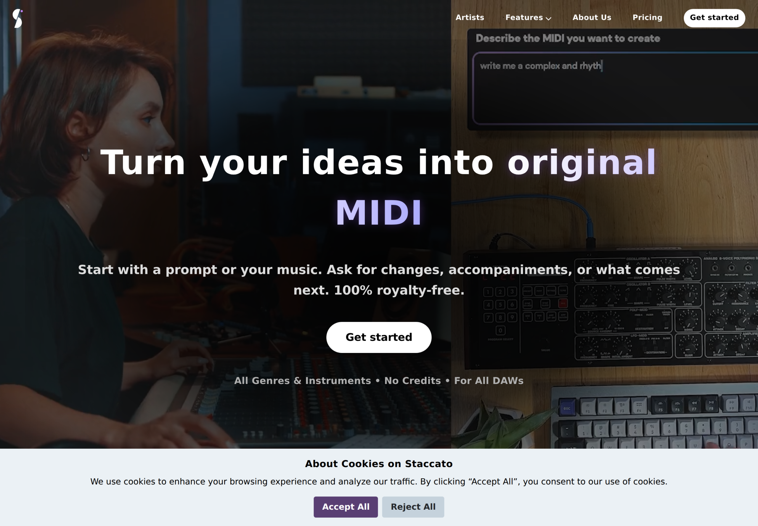 Staccato homepage