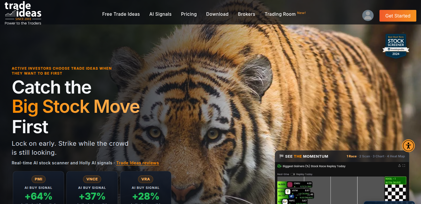 Trade Ideas homepage Trade Ideas homepage