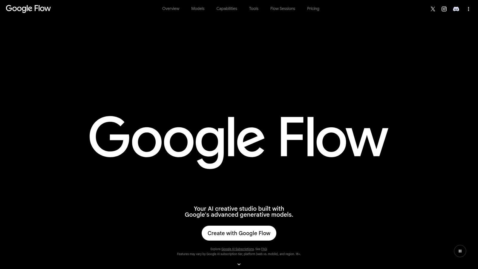 Google Veo home