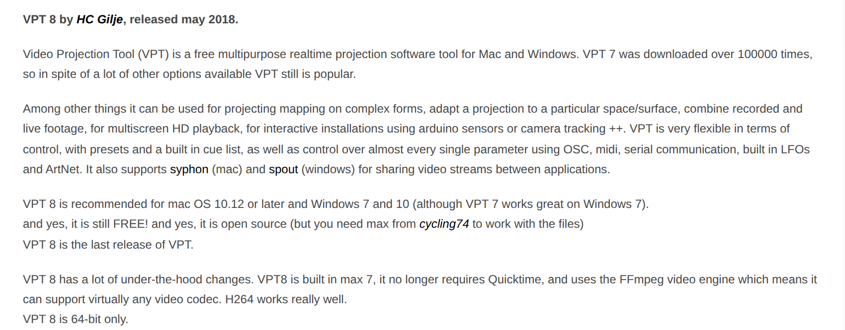 VPT pricing