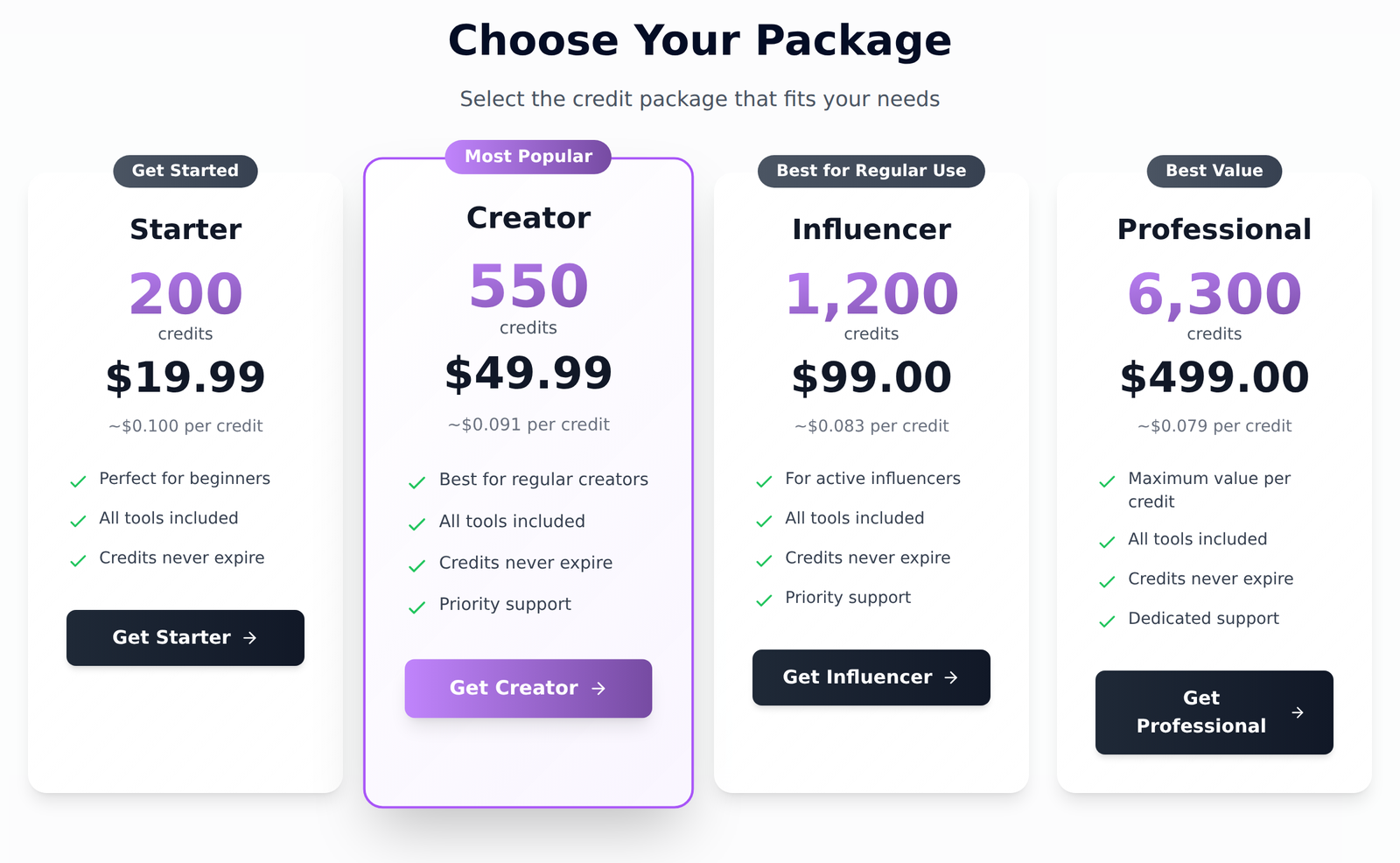 ZenCreator pricing