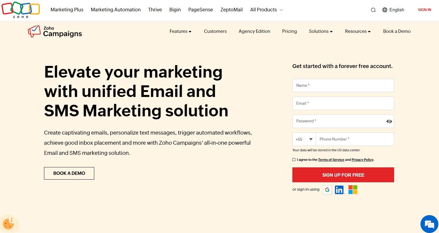 zoho-campaigns-home
